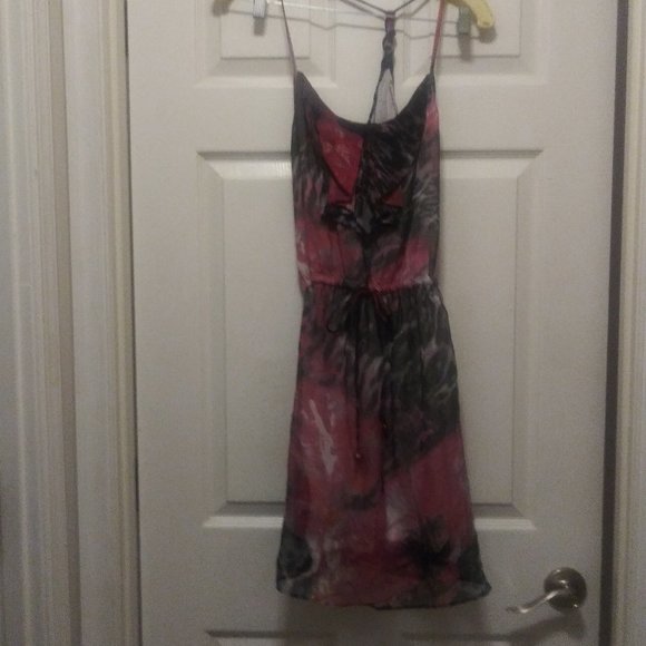 Floral Print Mini Skater Halter Sundress - Picture 1 of 5